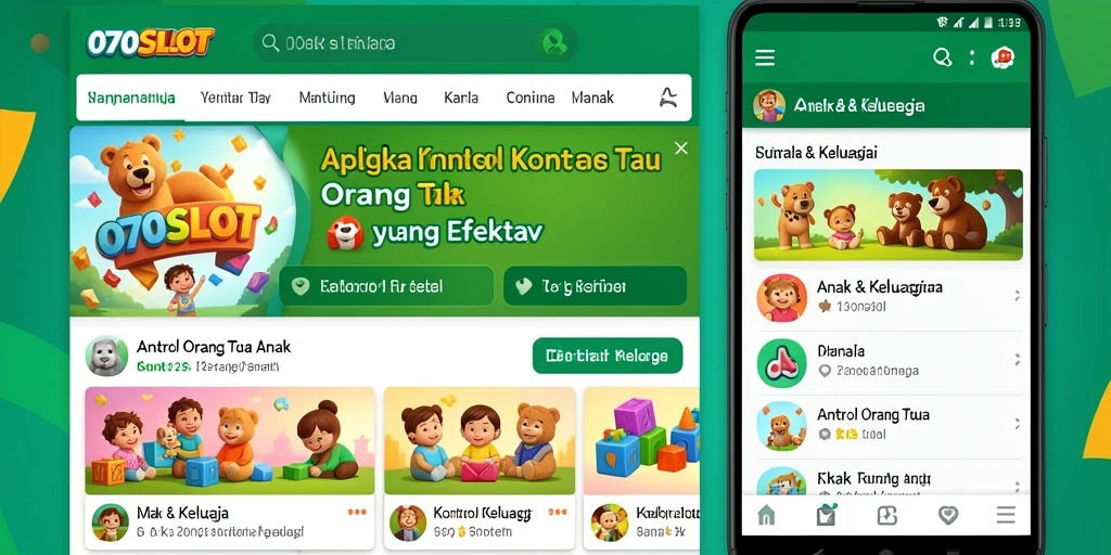 Tampilan antarmuka 070SLOT yang sederhana dan informatif.