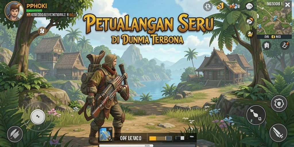 Tampilan antarmuka permainan PPHOKI yang menarik dalam dunia terbuka.